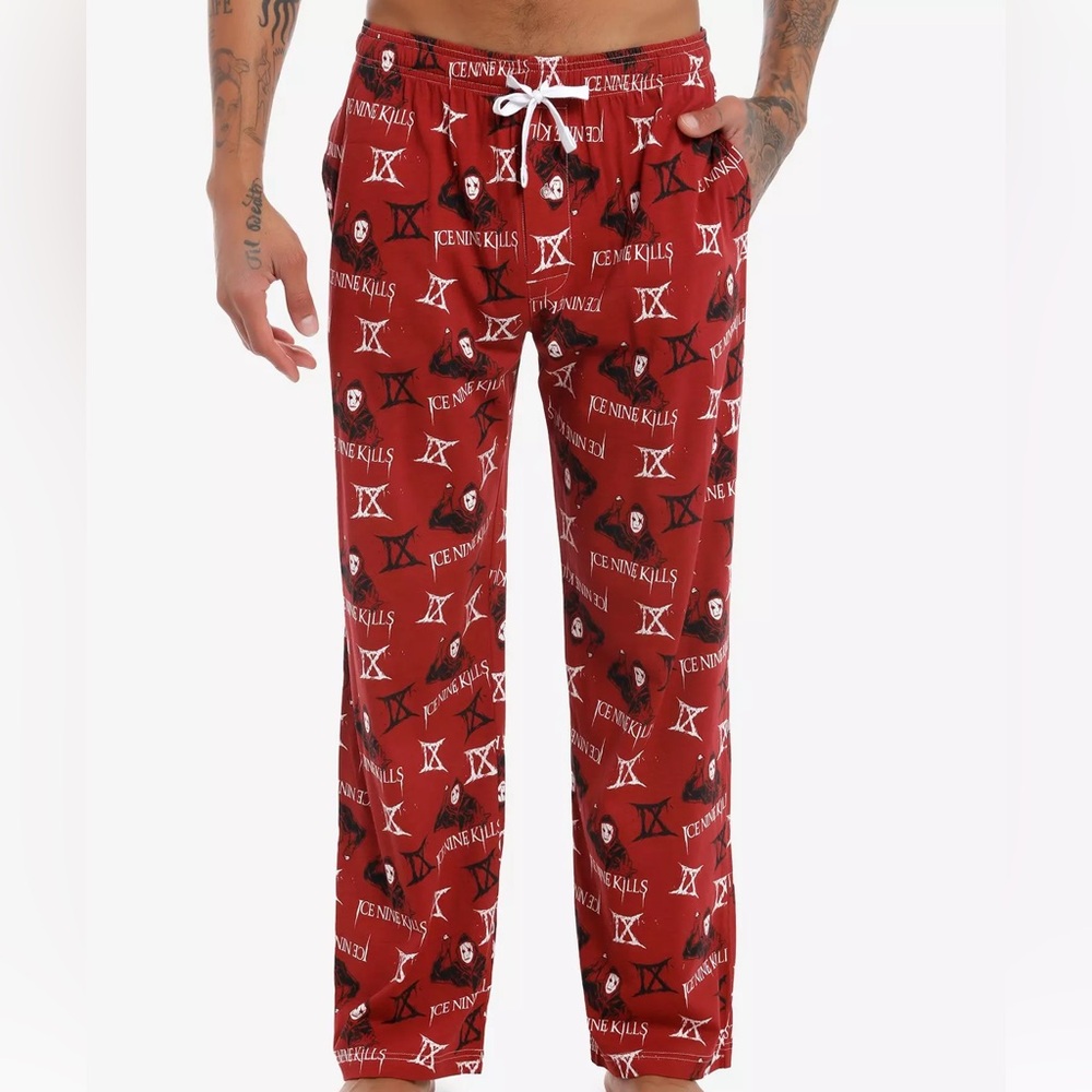 Unisex‎ Ice Nine Kills Logo Slasher Pajama Pants Hot Topic Horrorwood